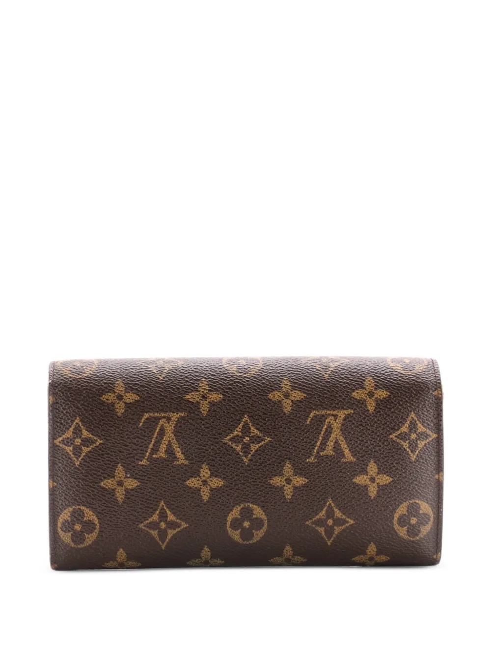 Pre-owned Louis Vuitton Sarah Wallet Monogram Canvas Small Wallets In Brown