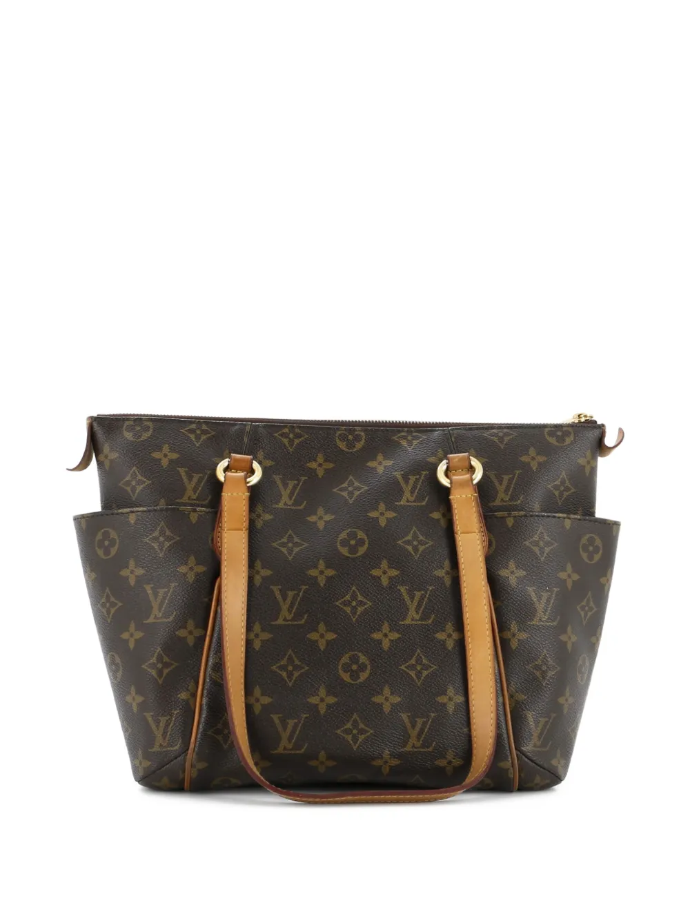 Pre-owned Louis Vuitton Totally Handbag Monogram Canvas Pm Shoulder Bag In Brown