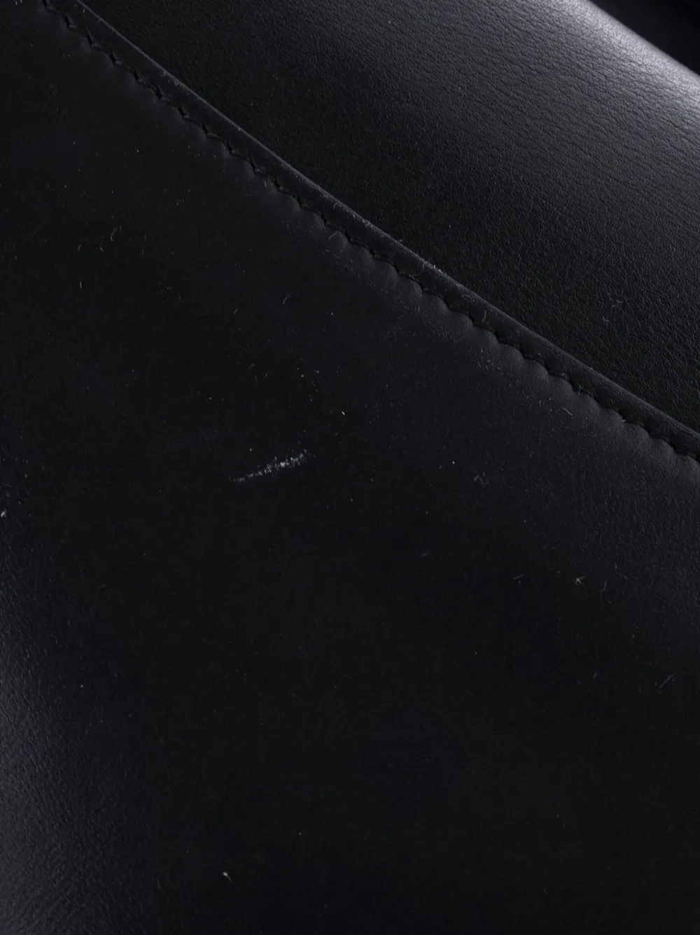 Pre-owned Dior Ultra Matte Saddle Handbag Leather Mini Shoulder Bag In Black