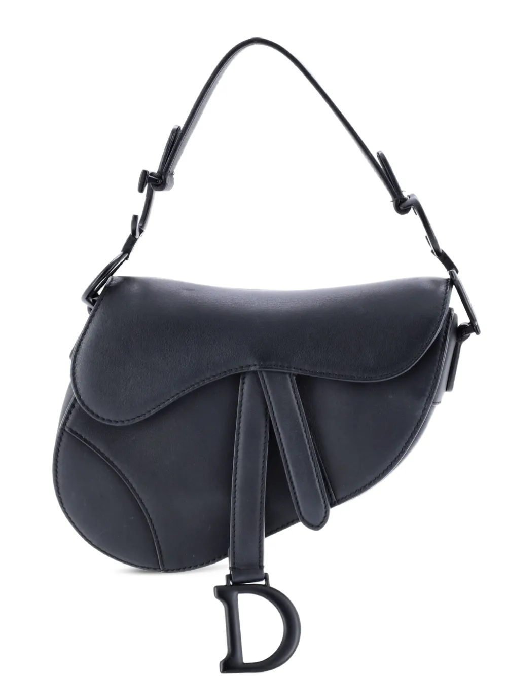 Christian Dior Pre-Owned Ultra Matte Saddle Handbag Leather Mini shoulder bag - Nero