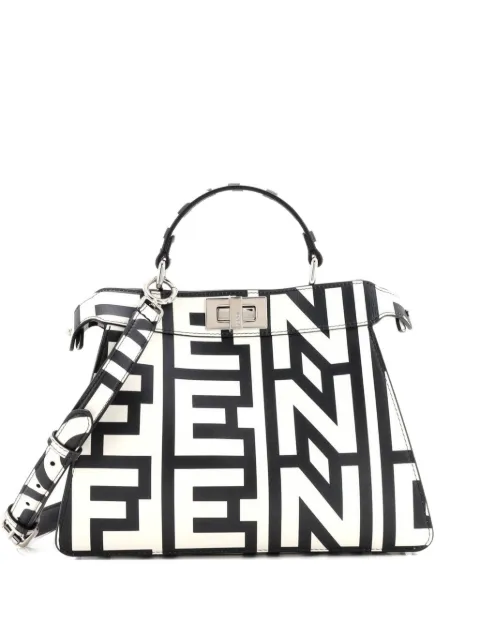 Fendi Pre-Owned x Marc Jacobs Peekaboo ISeeU Bag Printed Leather Small tote bag