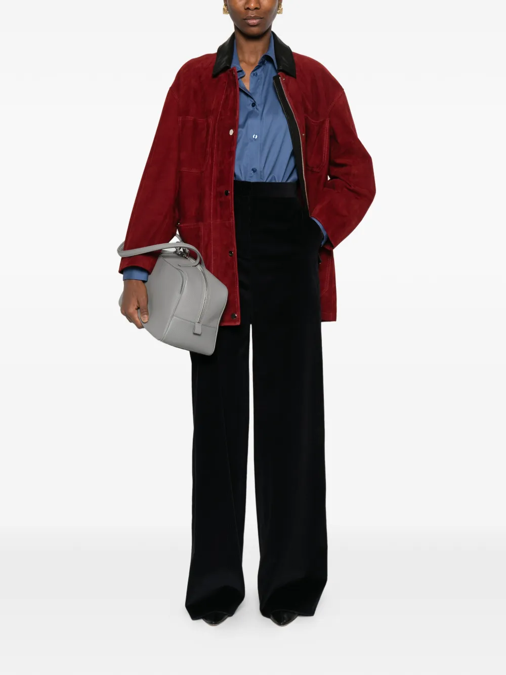 Max Mara Faretra ribfluwelen broek Blauw