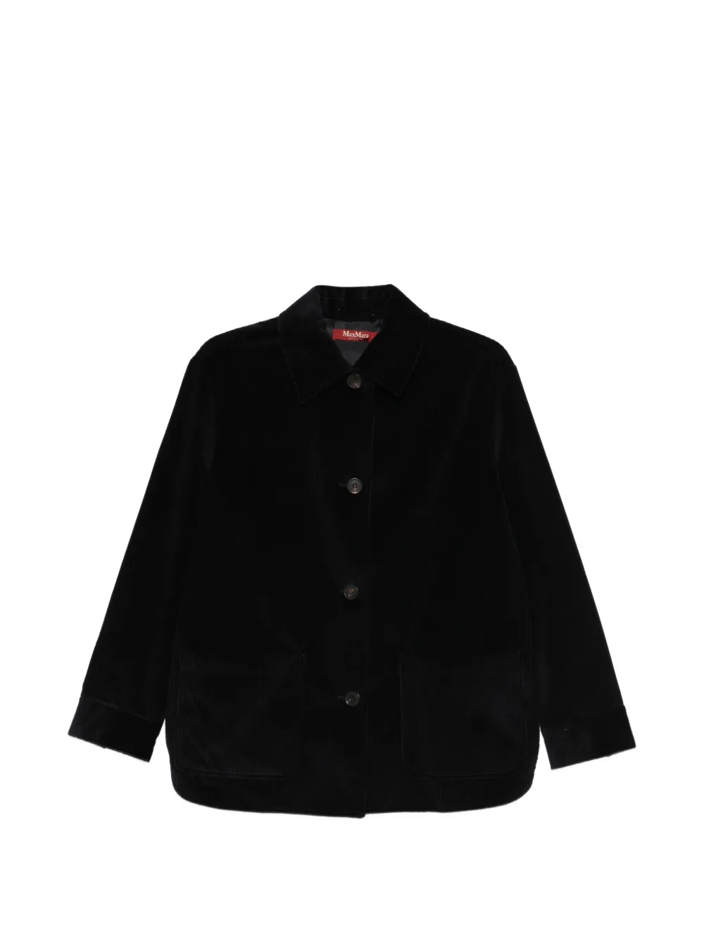 Max Mara buttoned corduroy shirt - Blu