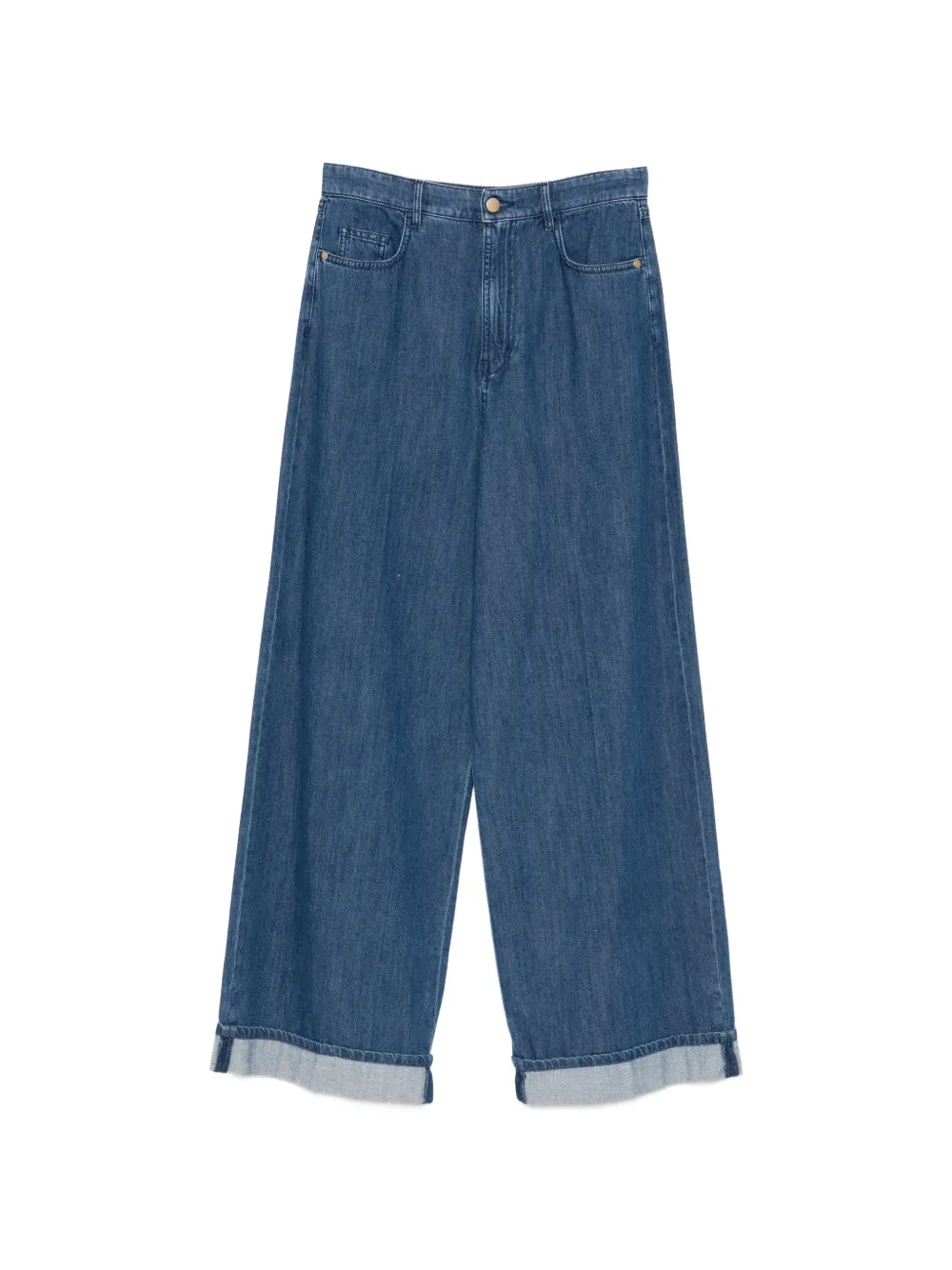 Max Mara Lupino cuffed trousers - Blu