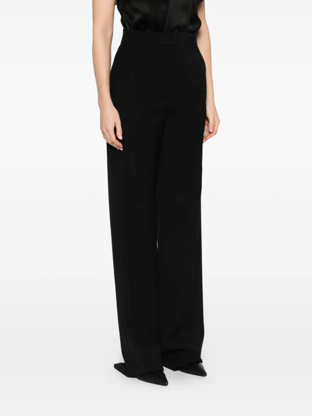  Max Mara Verbena Split Trousers - Black 