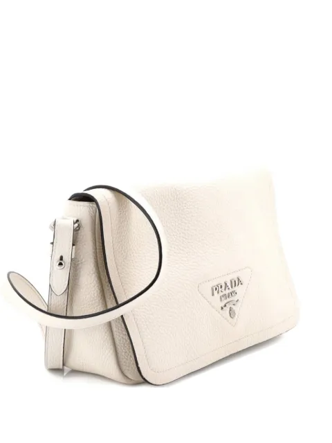 Prada Pre-Owned Dual Strap Flap Vitello Daino Small crossbody bag