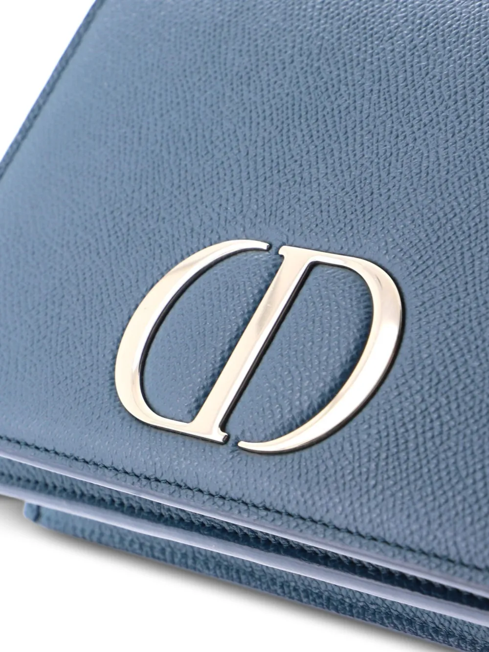 Pre-owned Dior 30 Montaigne 2-in-1 Pouch Leather Belt Bag In Blue