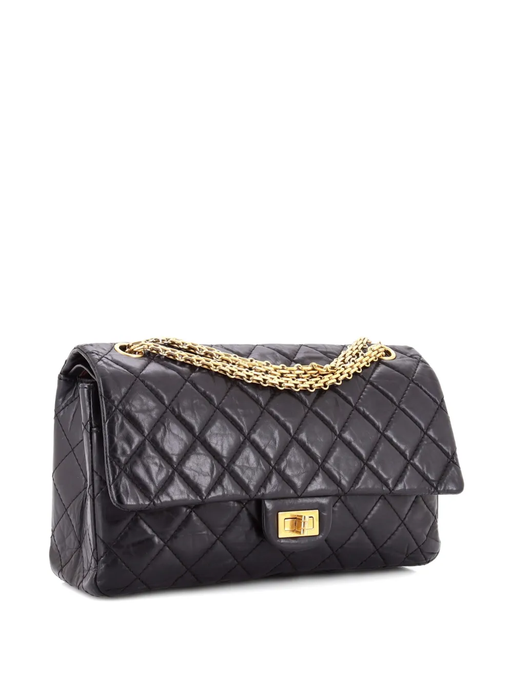 CHANEL Pre-Owned Reissue 2.55 Flap Bag Quilted Aged Calfskin 226 shoulder bag - Nero