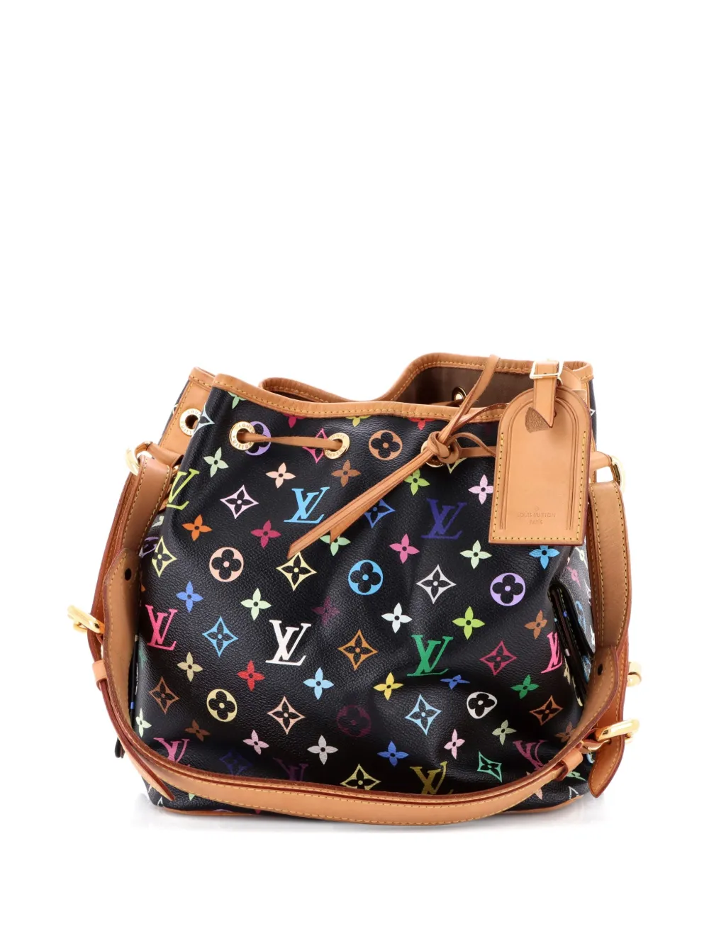 Louis Vuitton Pre-Owned Petit Noe Handbag Monogram Multicolor bucket bag - Nero