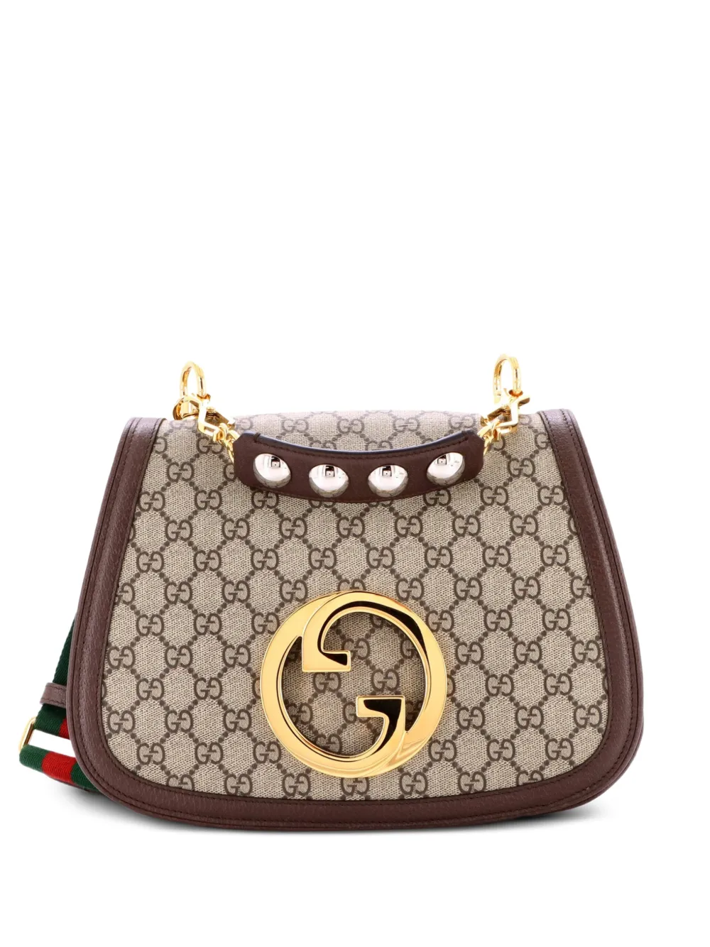 Gucci Pre-Owned Blondie NM Top Handle Bag GG Coated Canvas Medium satchel - Marrone