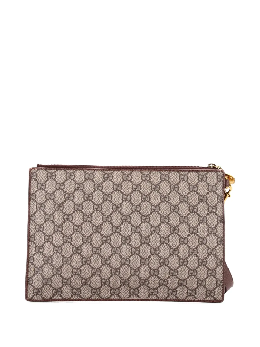 Gucci Pre-Owned Courrier Pouch GG Coated Canvas with Applique clutch bag | Estilos de archivo | Image 2