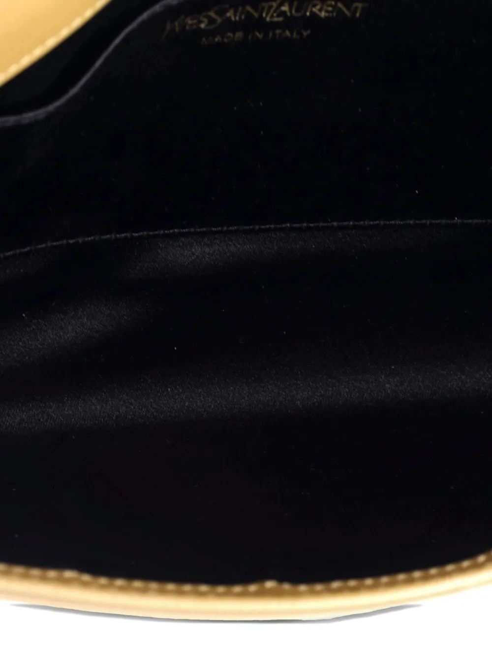 SAINT LAURENT Pre-owned Belle De Jour Leather Large Clutch Bag In Neutral