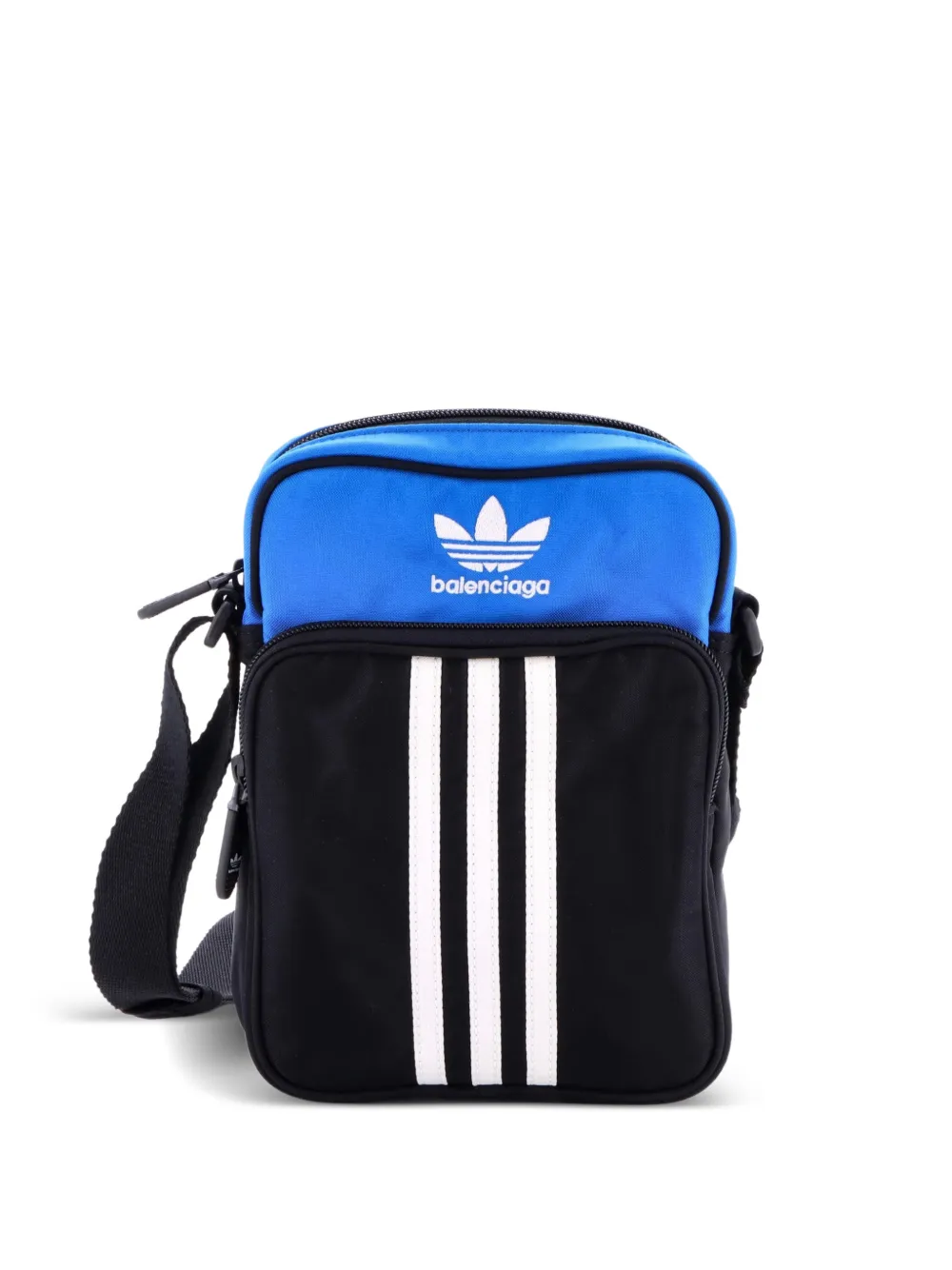 Balenciaga Pre-Owned x adidas Agneau Messenger Bag Nylon Small crossbody bag - Blu