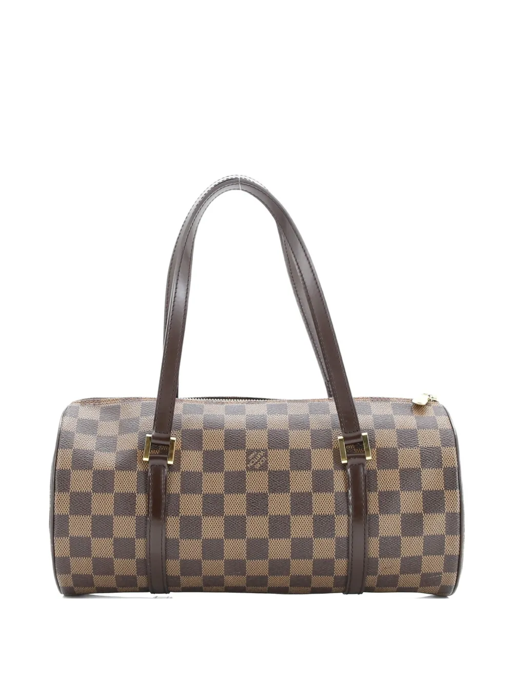 Pre-owned Louis Vuitton Papillon Handbag Damier 30 Satchel In Brown