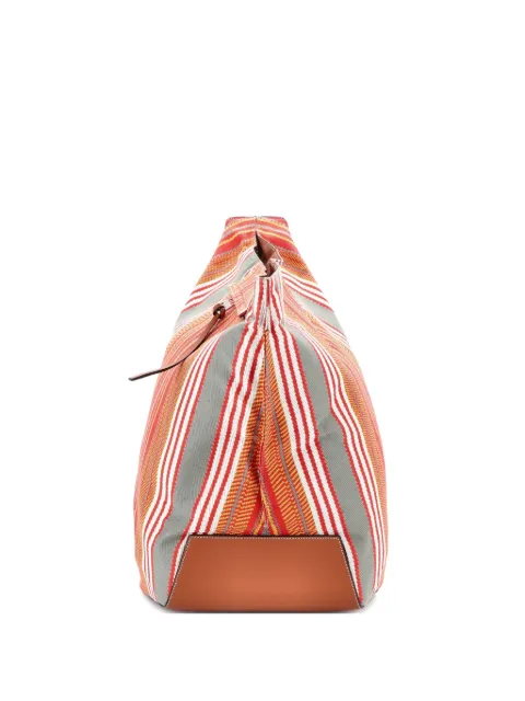 Loewe Pre-Owned Anton Striped Canvas Small backpack