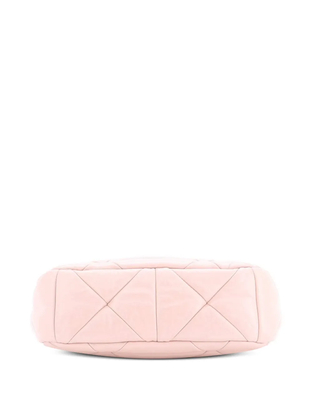 Prada Pre-owned System Re-edition Shoulder Bag Quilted Nappa Leather Small Hobo Bag in Neutrals, view 3