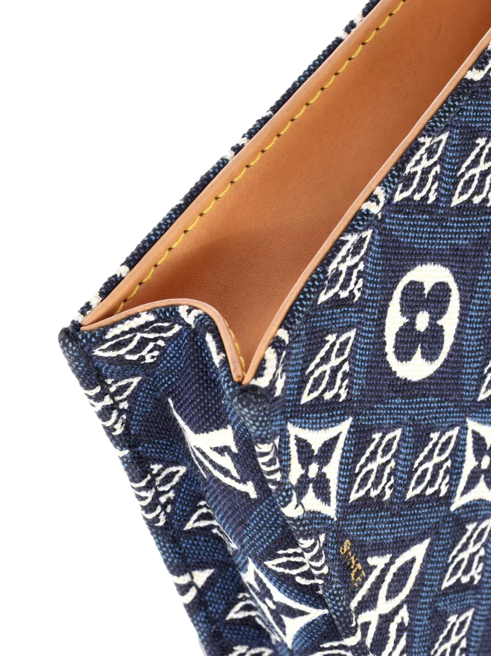 Pre-owned Louis Vuitton Petit Sac Plat Bag Limited Edition Since 1854 Monogram Jacquard Crossbody Bag In Blue