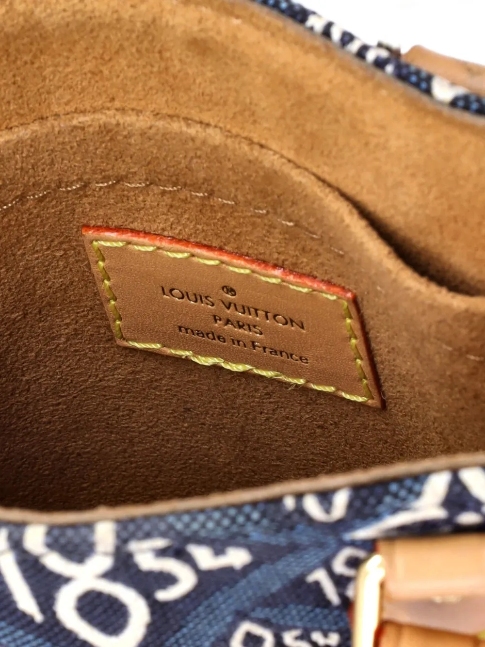 Pre-owned Louis Vuitton Petit Sac Plat Bag Limited Edition Since 1854 Monogram Jacquard Crossbody Bag In Blue