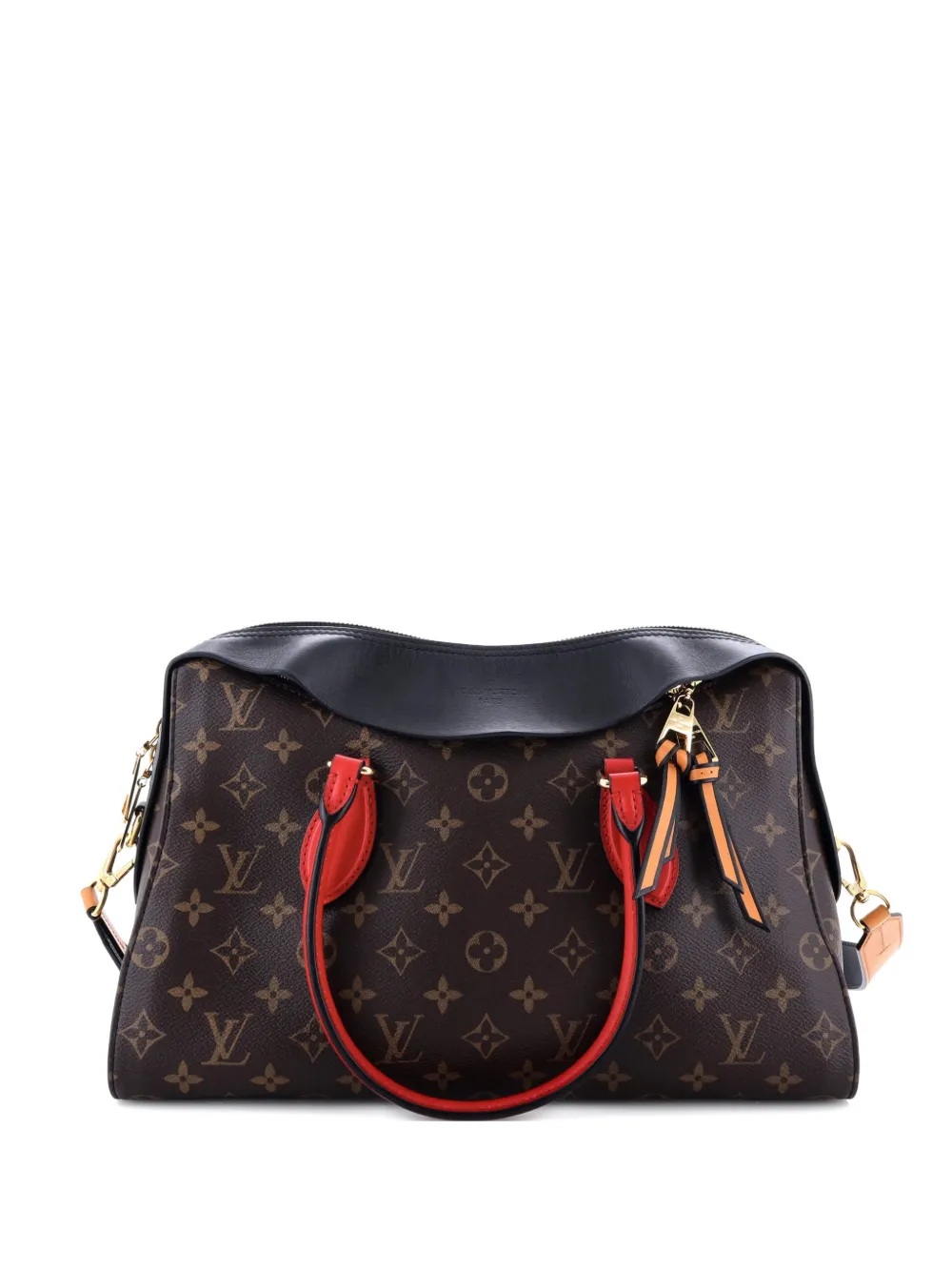 Louis Vuitton Pre-Owned Tuileries Handbag Monogram Canvas with Leather satchel - Nero