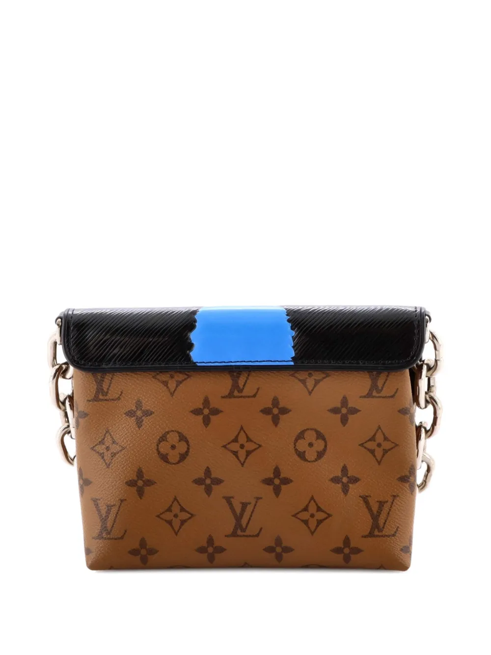  Louis Vuitton Pre-owned Pochette Kabuki Printed Epi Leather And Reverse Monogram Canvas Clutch Bag - Brown 