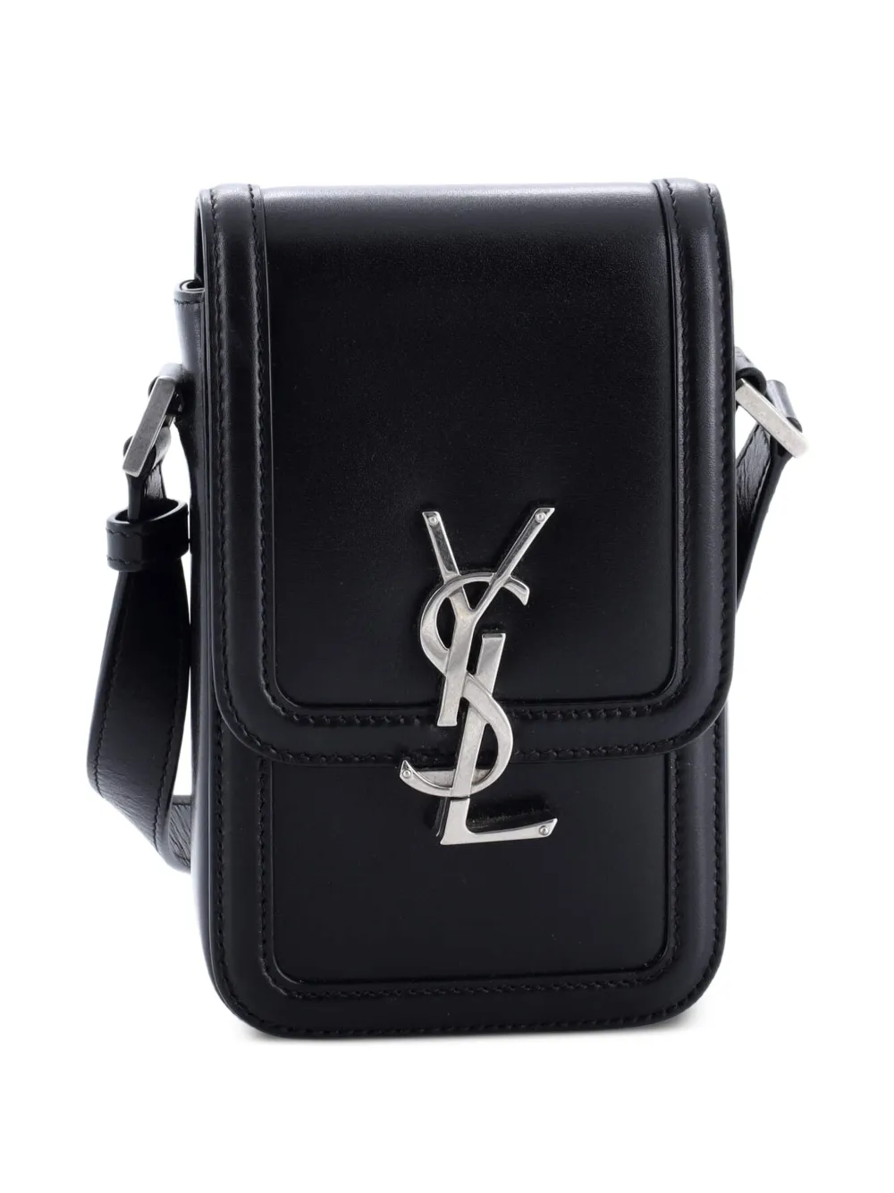 SAINT LAURENT Pre-owned Solferino Bag Leather Mini Crossbody Bag In Black