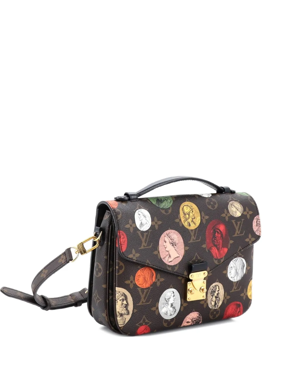Louis Vuitton Pre-Owned Pochette Metis Limited Edition Fornasetti Cameo Monogram Canvas crossbody bag - Marrone