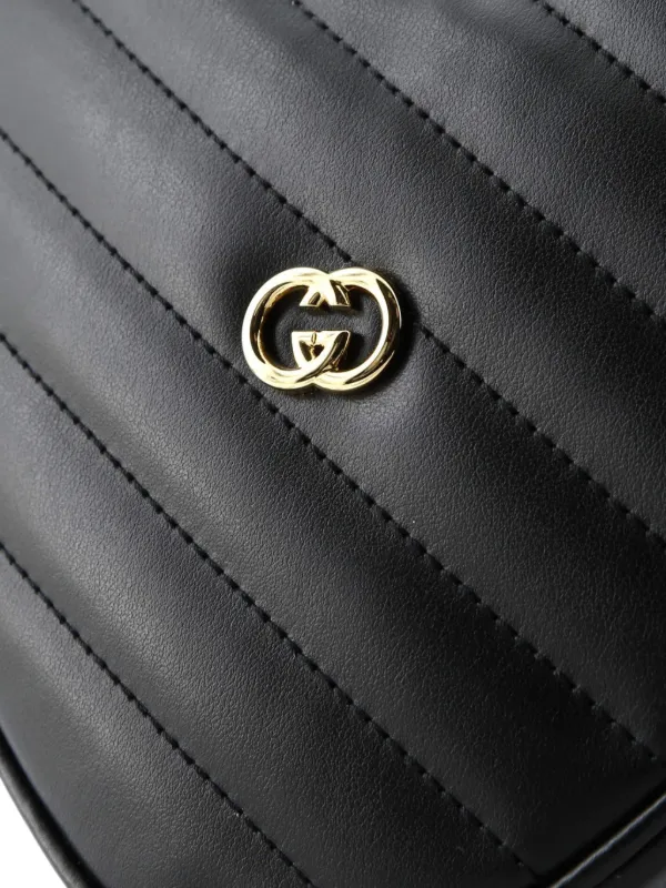 Gucci Pre-Owned インターロッキングG ハート ショルダーバッグ ミニ 