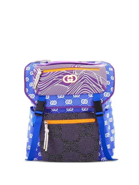 Gucci Pre-Owned mochila grande de nylon y goma con motivo GG en jacquard