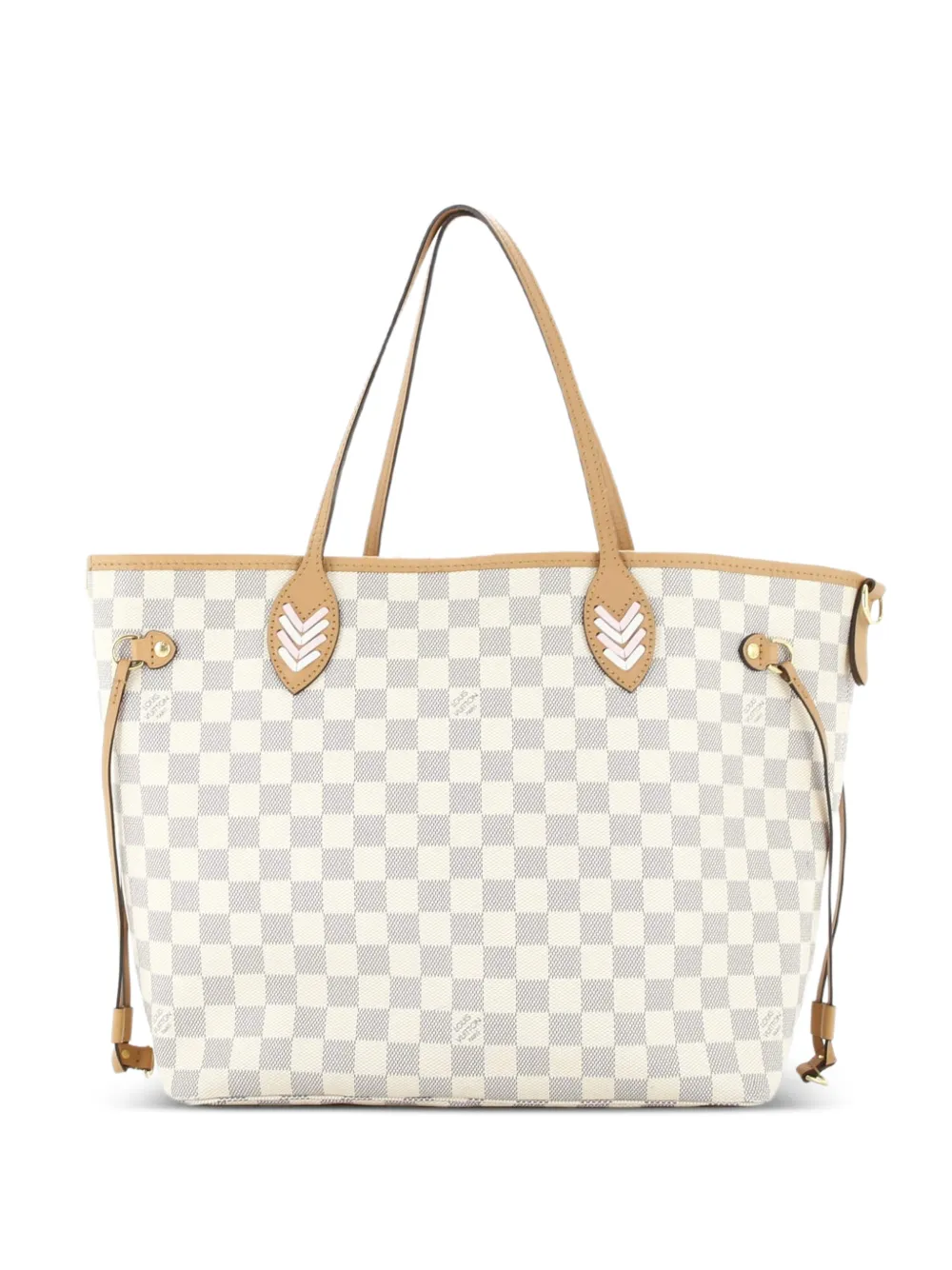 Louis Vuitton Pre-Owned Neverfull NM Damier with Braided Detail MM tote bag - Bianco