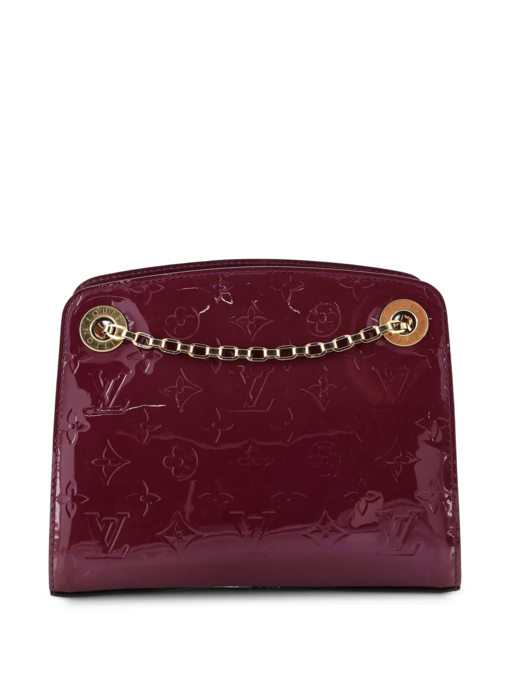 Pre-owned Louis Vuitton Virginia Handbag Monogram Vernis Pm Shoulder Bag In Purple