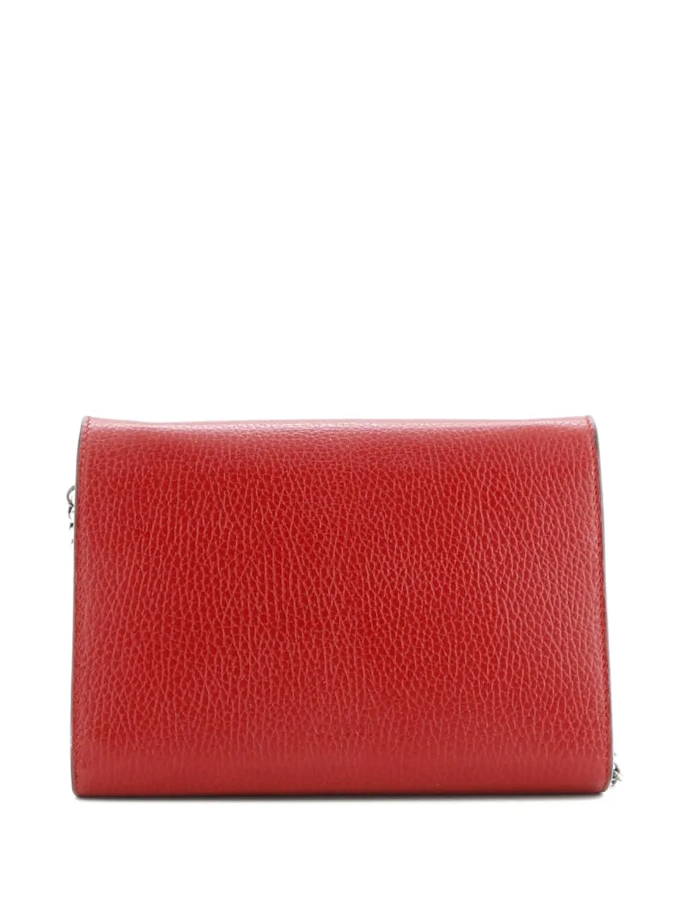 Pre-owned Gucci Dionysus Chain Wallet Leather With Embellished Detail Small Crossbody Bag In Red