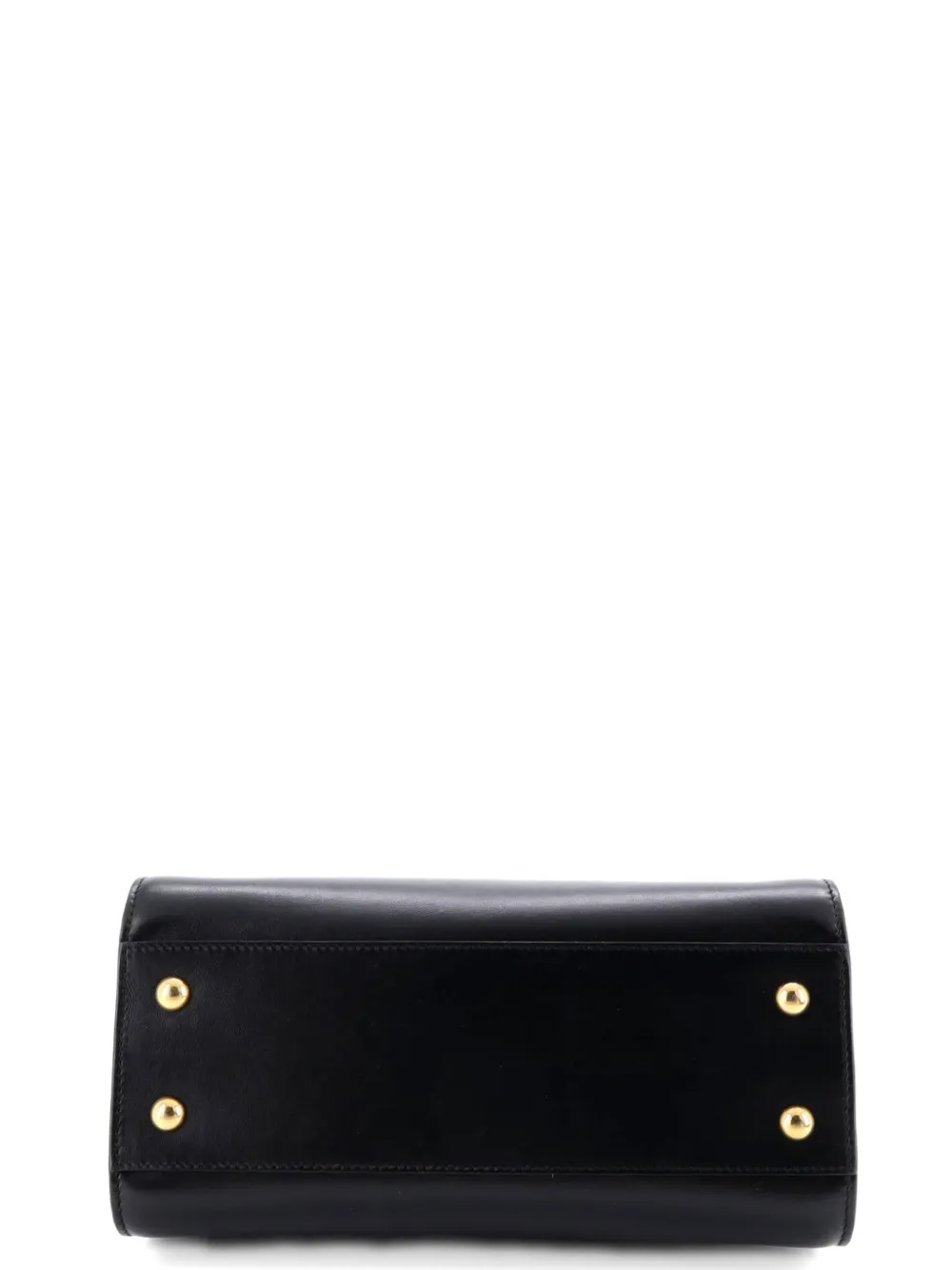 Pre-owned Saint Laurent Monogram Cabas Leather Baby Satchel In Black