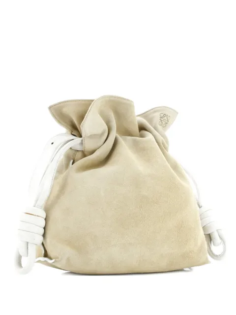 Loewe Pre-Owned Flamenco Knot Bag Suede Small shoulder bag