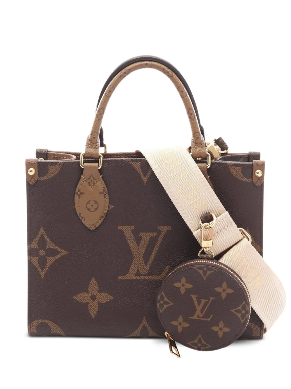 Louis Vuitton Pre-Owned 2021-2025 Monogram Reverse Giant OnTheGo PM handbag | Brown | Image 1