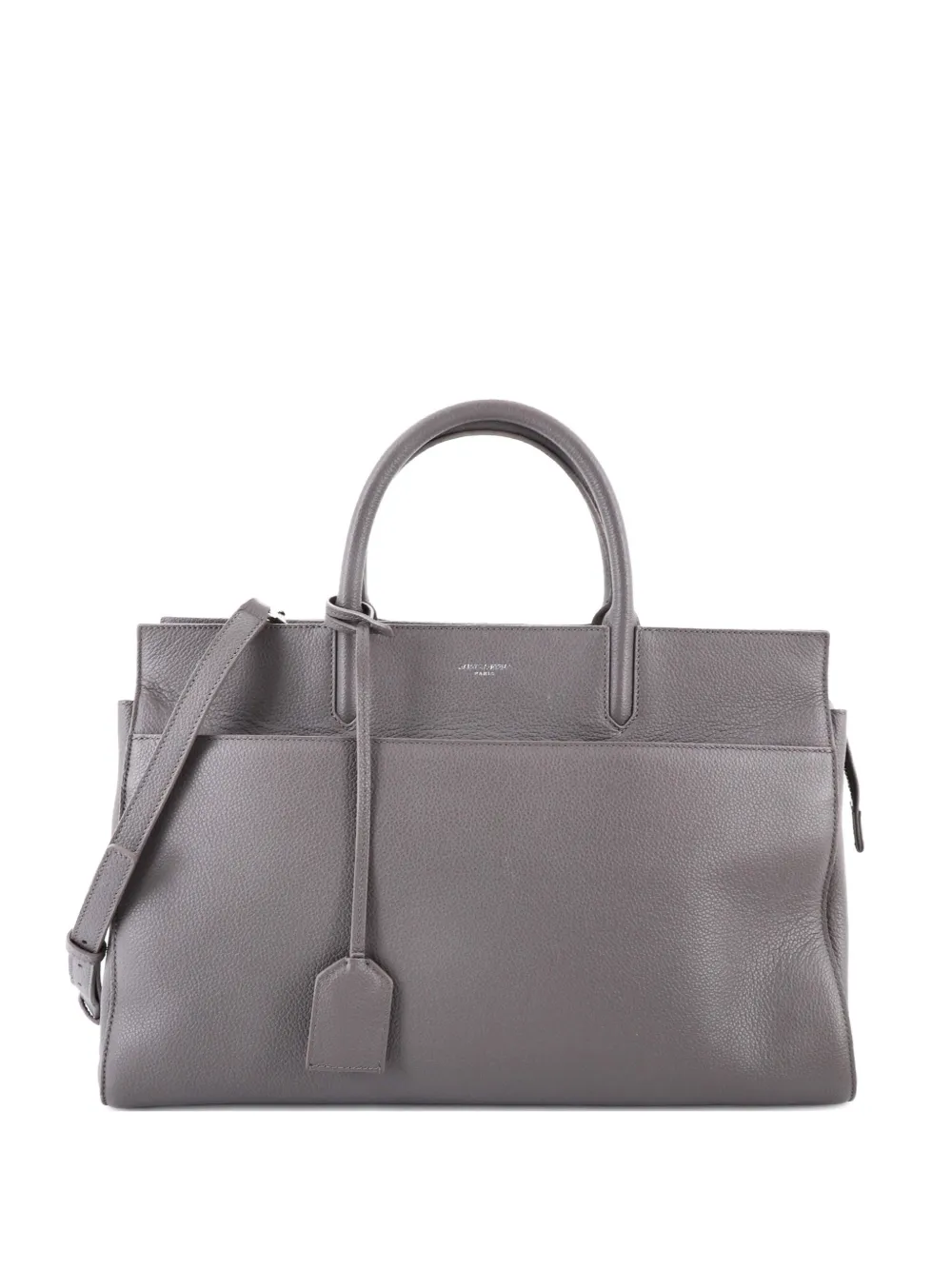 Saint Laurent Pre-Owned Rive Gauche Cabas Leather Medium tote bag - Grigio
