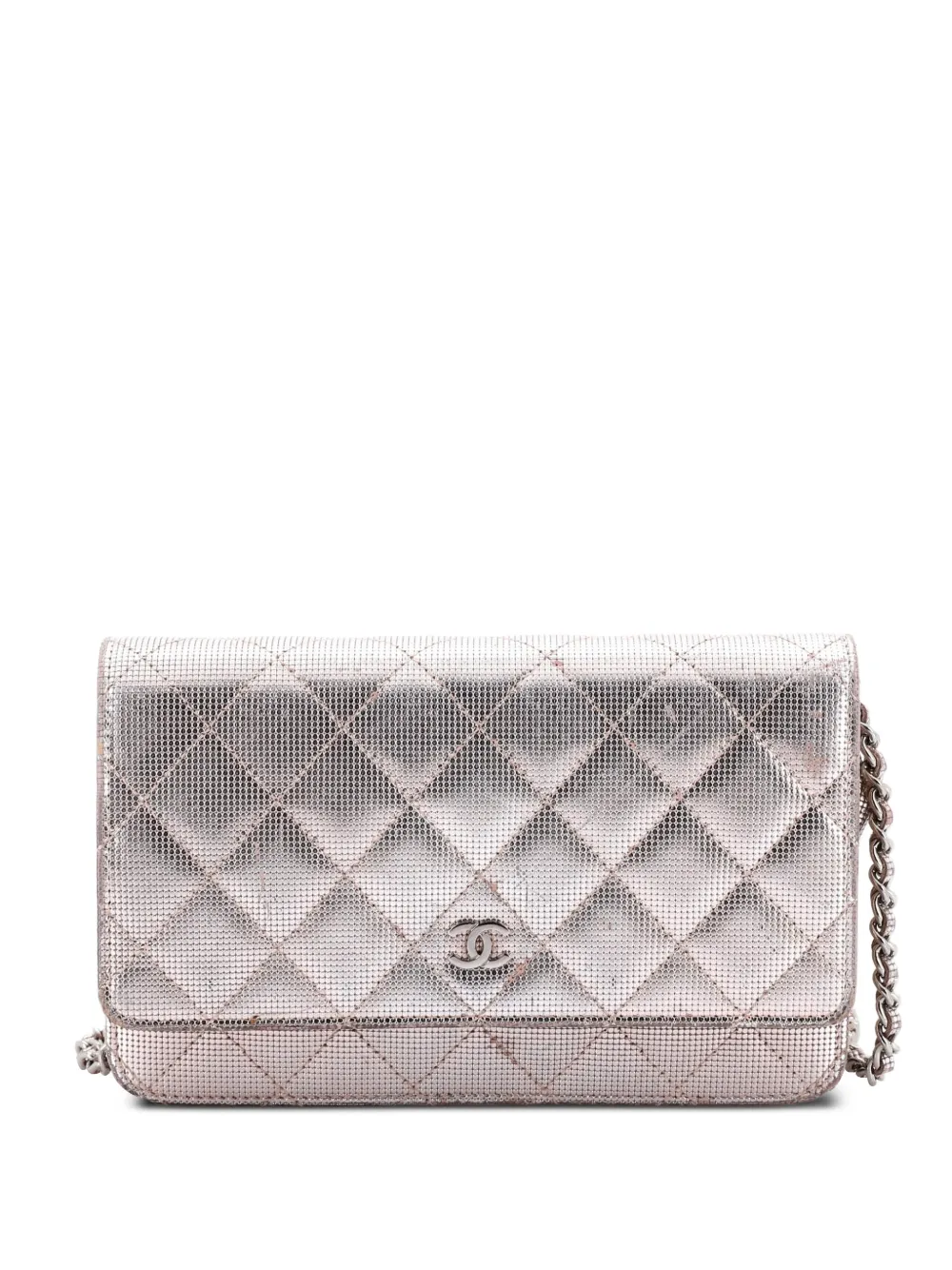 CHANEL Pre-Owned Wallet on Chain Pixel Effect Quilted Calfskin shoulder bag | verde | Image 1