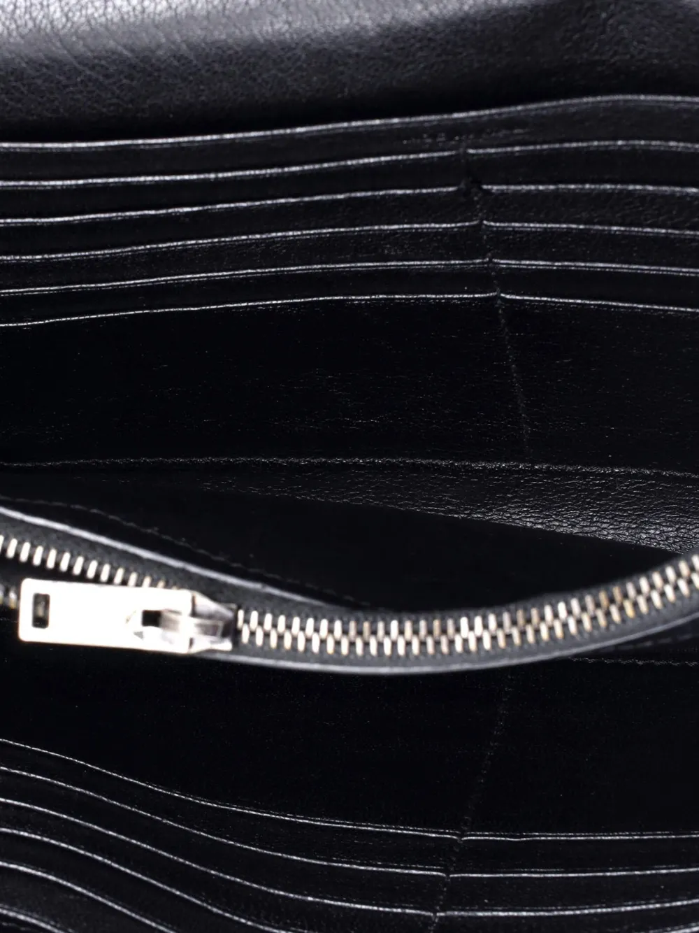 Pre-owned Saint Laurent Classic Monogram Envelope Satchel Mixed Matelasse Leather Small Crossbody Bag In Black