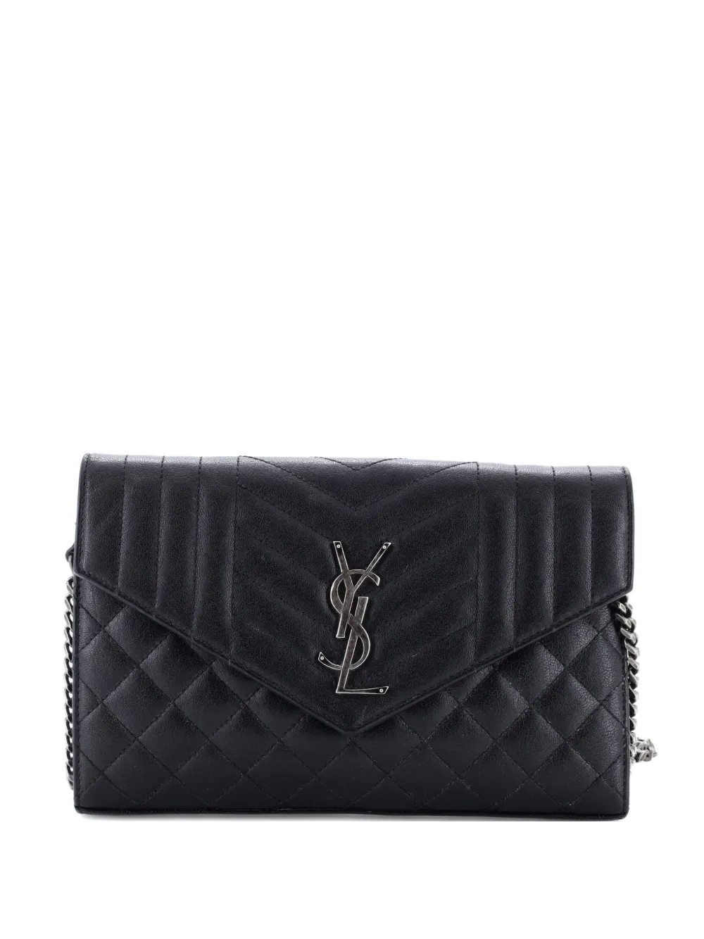Saint Laurent Pre-Owned Classic Monogram Envelope Satchel Mixed Matelasse Leather Small crossbody bag | negro | Image 1