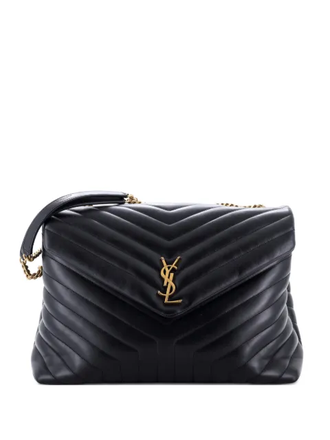 Saint Laurent Pre-Owned Loulou Matelasse Chevron Leather Large shoulder bag