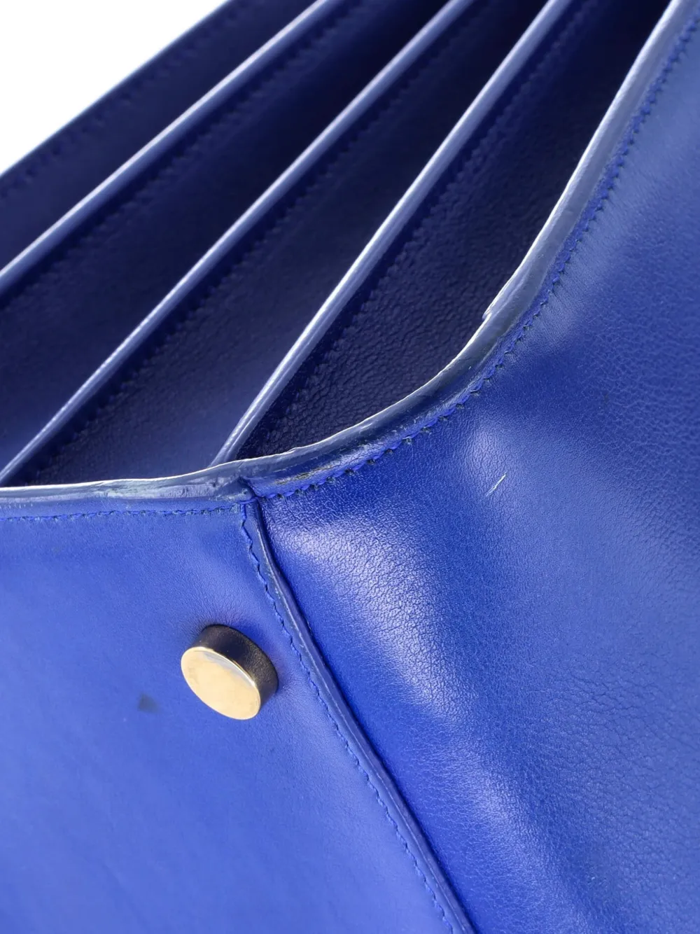 SAINT LAURENT Pre-owned Sac De Jour Bag Leather Small Satchel In Blue