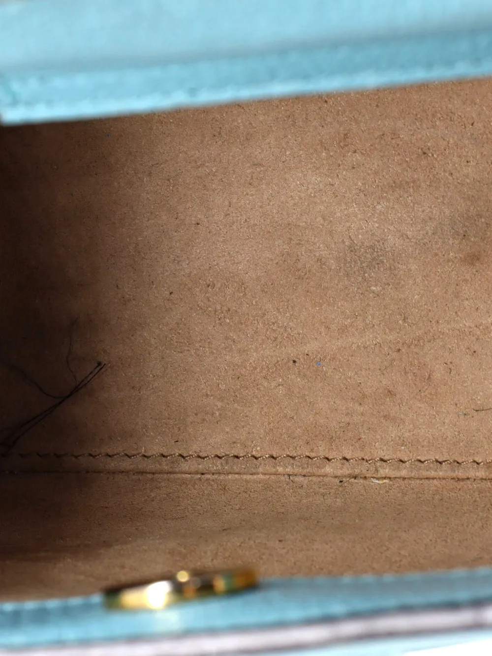 Pre-owned Gucci Diana Nm Bamboo Handle Tote Leather Mini Crossbody Bag In Blue