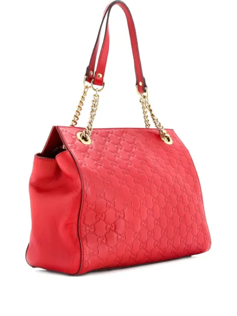 Gucci Pre-Owned Soft Signature Shoulder Bag Guccissima Leather Medium tote bag