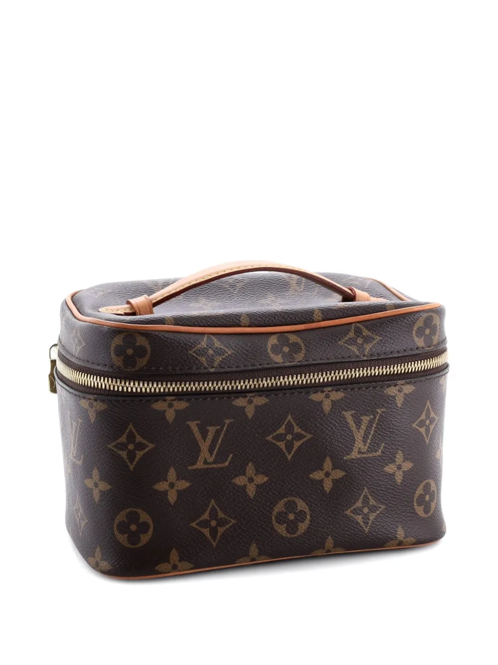 LOUIS VUITTON Pre-owned Nice Vanity Case Monogram Canvas Mini Pouch In Brown