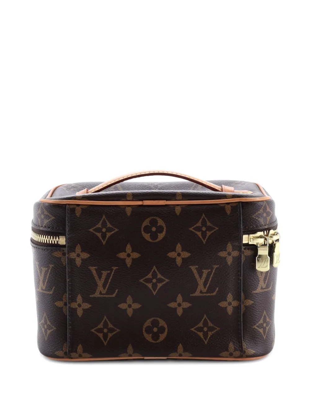 LOUIS VUITTON Pre-owned Nice Vanity Case Monogram Canvas Mini Pouch In Brown