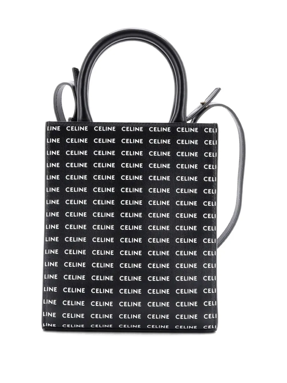 Celine Pre-Owned Vertical Cabas All Over Logo Print Leather Mini tote bag | Pre-Owned | Image 2