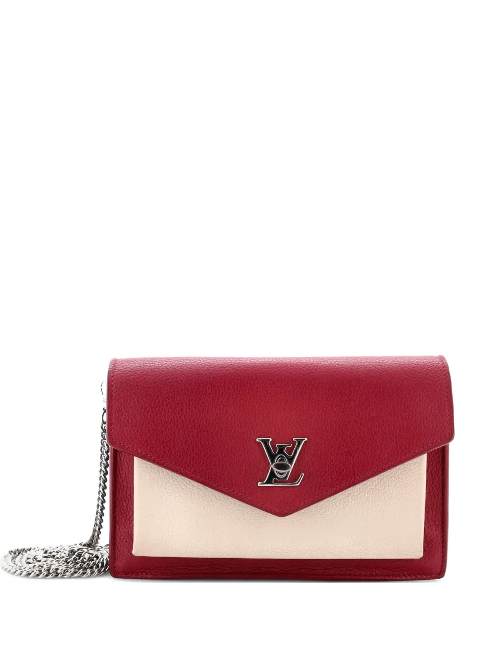 Louis Vuitton Pre-Owned Mylockme Monochrome Handbag Leather BB shoulder bag - Rosso