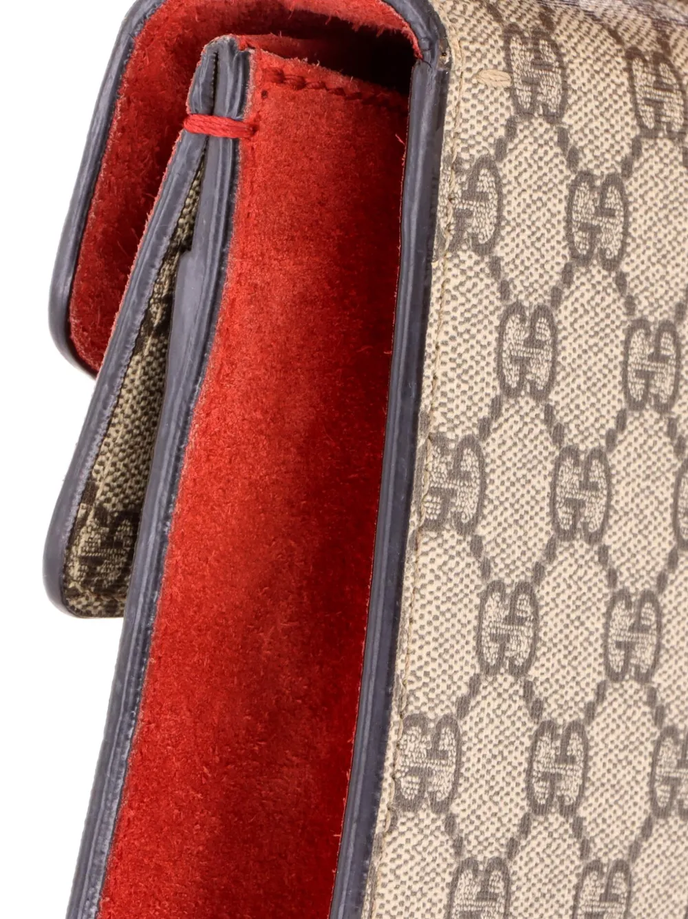 Gucci Pre-owned Dionysus Bag GG Coated Canvas Mini Crossbody Bag in Brown, view 4