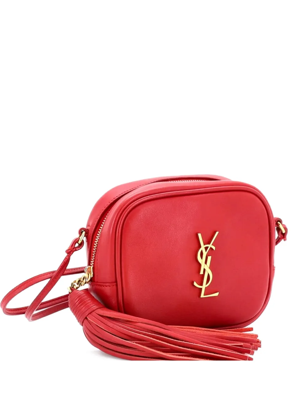 Saint Laurent Pre-Owned Classic Monogram Blogger Leather Small crossbody bag - Rosso