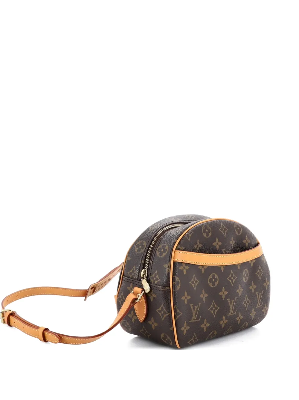 Pre-owned Louis Vuitton Blois Handbag Monogram Canvas Crossbody Bag In Brown