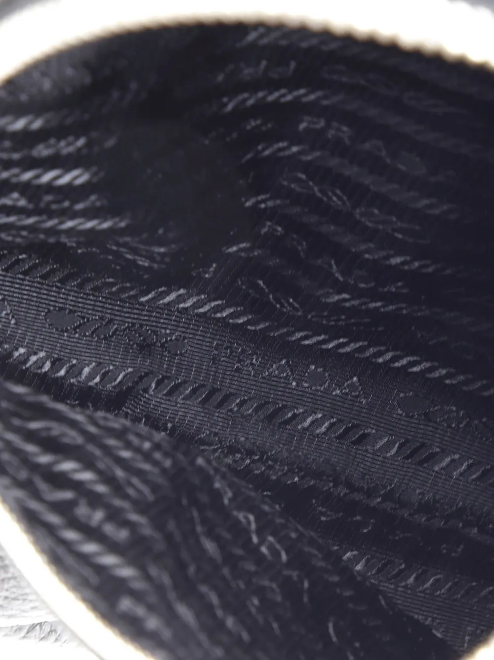 Pre-owned Prada Triangle Logo Sling Bag Leather Backpack In Black